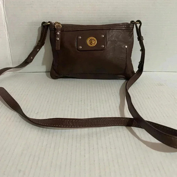Marc By Marc Jacobs Brown distressed leather crossbody handbag - Picture 1 of 11